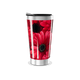 Copo Térmico - Floral Vermelho Inox