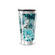 Copo Térmico - Floral Azul Aço Inox