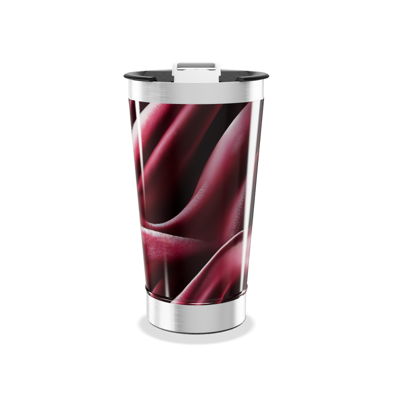 Copo Térmico - Estampa Vermelha Aço Inox