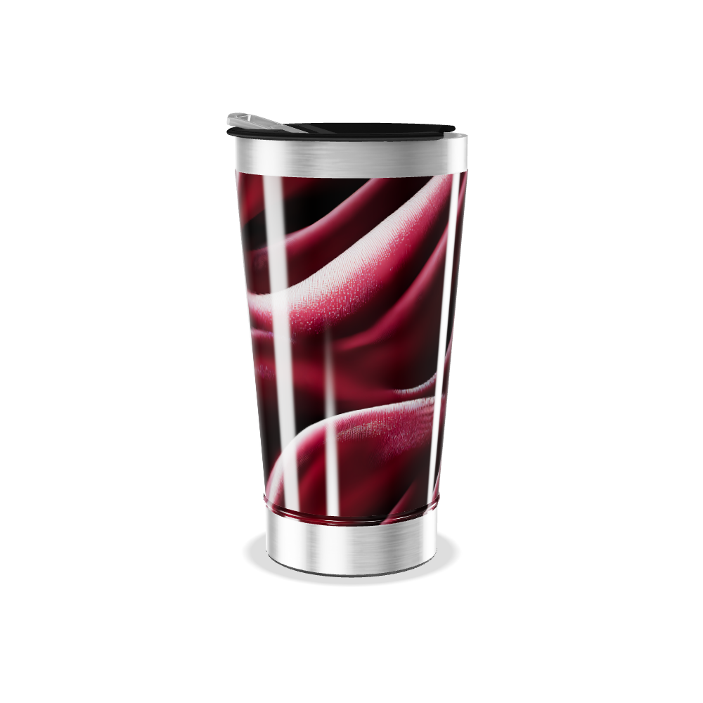 Copo Térmico - Estampa Vermelha Aço Inox