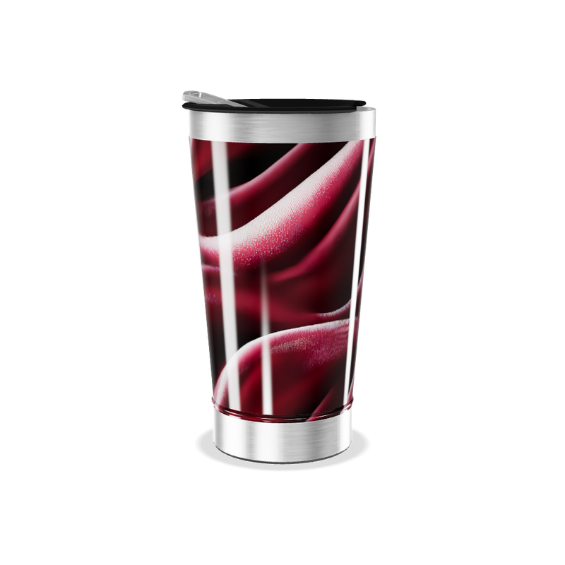 Copo Térmico - Estampa Vermelha Aço Inox