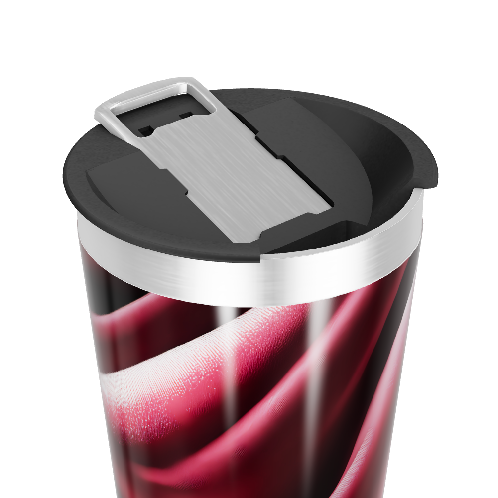 Copo Térmico - Estampa Vermelha Aço Inox