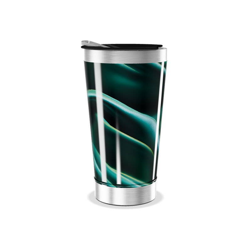 Copo Térmico - Estampa Orgânica Verde