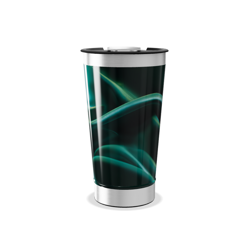 Copo Térmico - Estampa Orgânica Verde