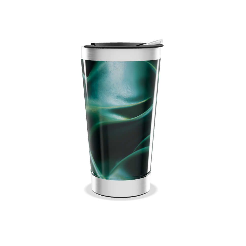 Copo Térmico - Estampa Orgânica Verde