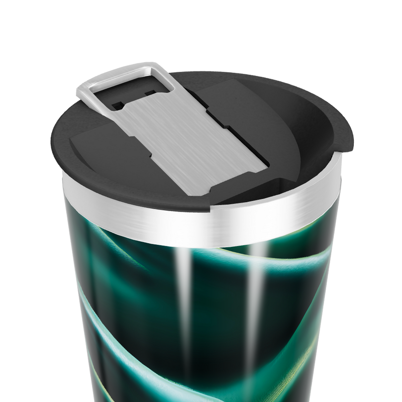 Copo Térmico - Estampa Orgânica Verde