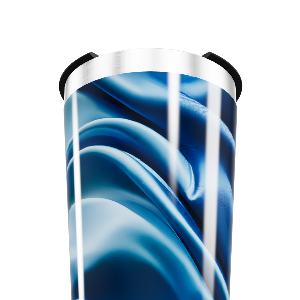 Copo Térmico - Azul com Design Fluido