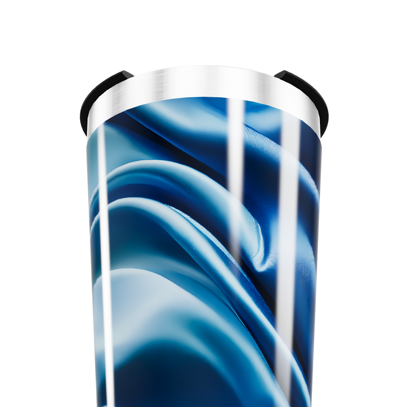Copo Térmico - Azul com Design Fluido