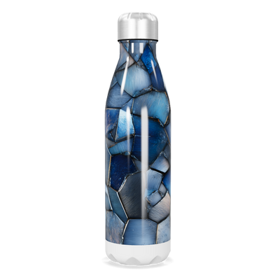 Garrafa Inox Azul - Estampa Geométrica