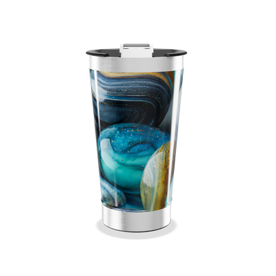 Copo Térmico - Estampa Galáxia Azul