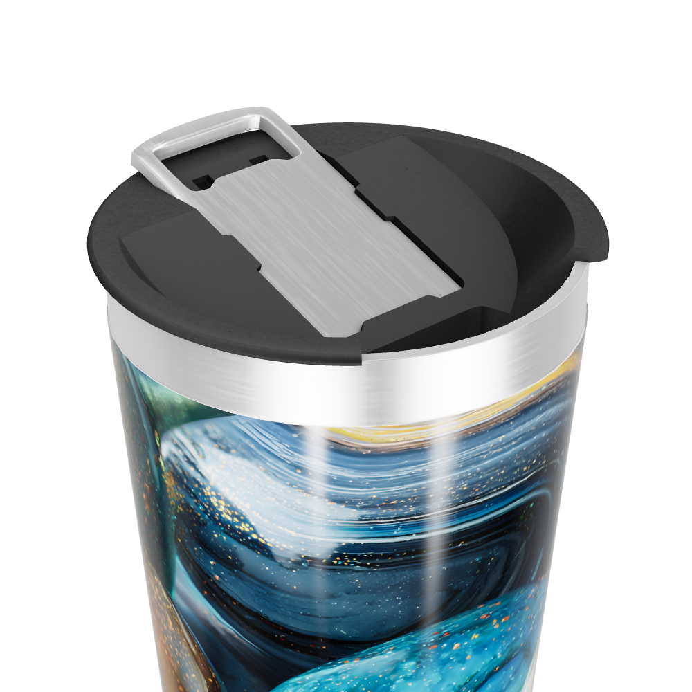 Copo Térmico - Estampa Galáxia Azul