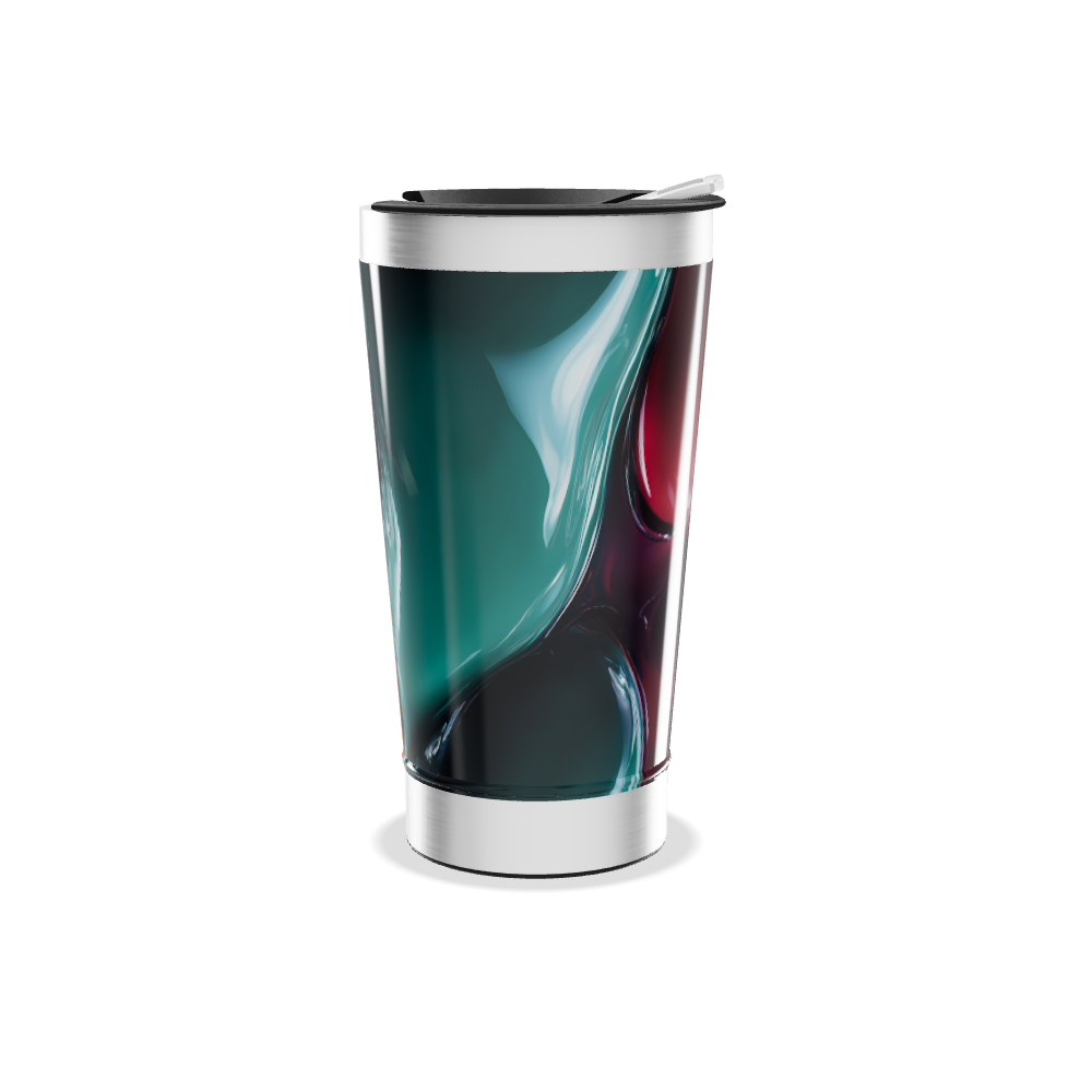 Copo Térmico - Design Abstrato Colorido