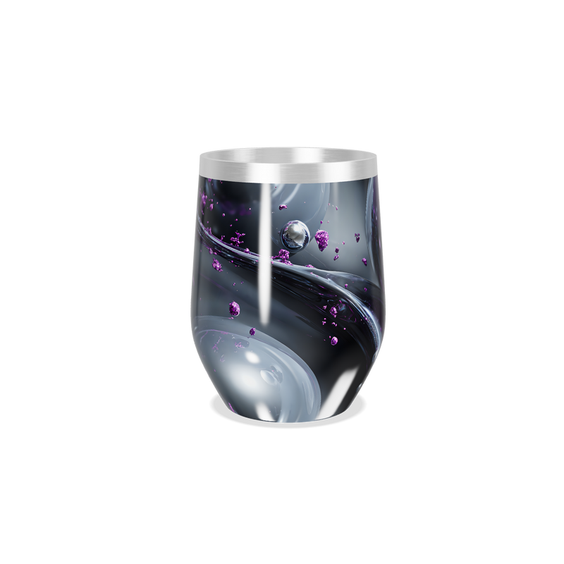 Copo Térmico Slim - Roxo com Design Espacial