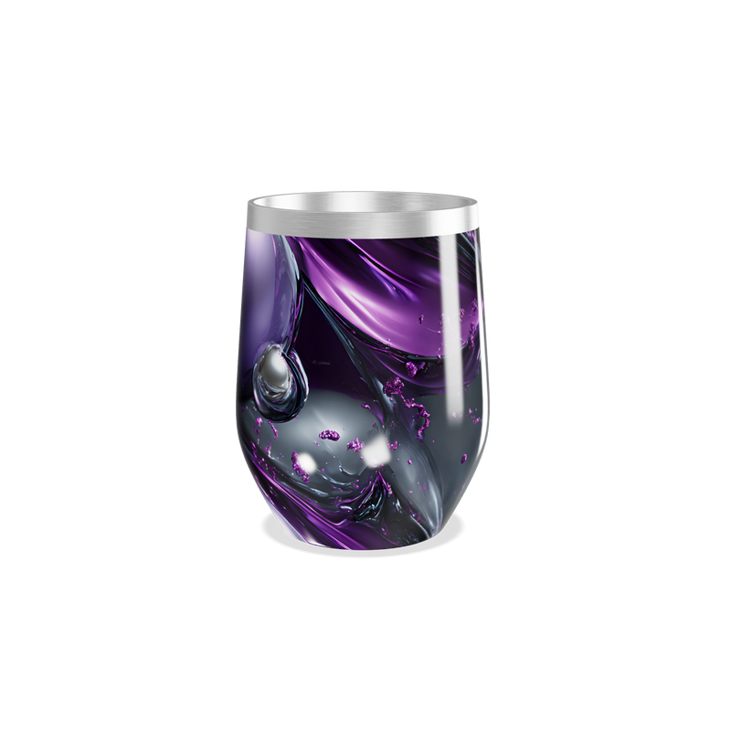 Copo Térmico Slim - Roxo com Design Espacial