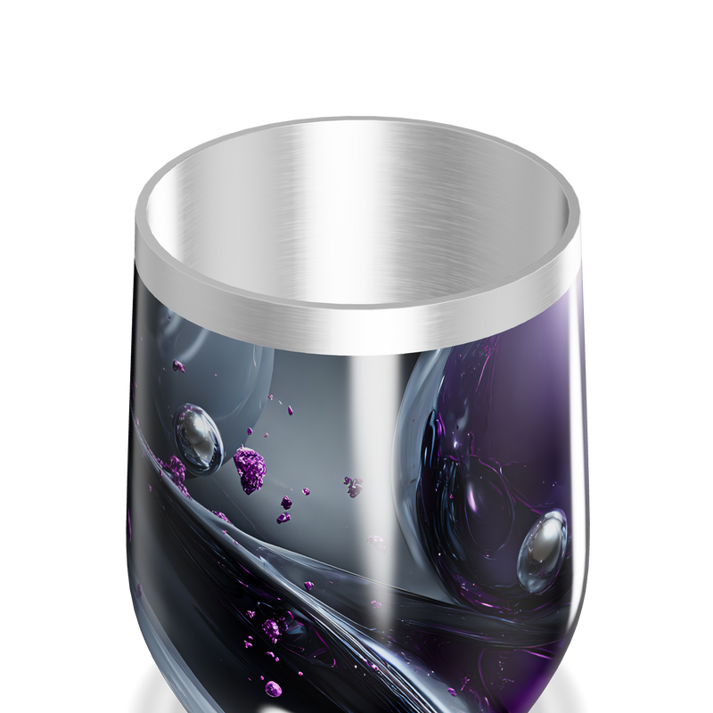 Copo Térmico Slim - Roxo com Design Espacial