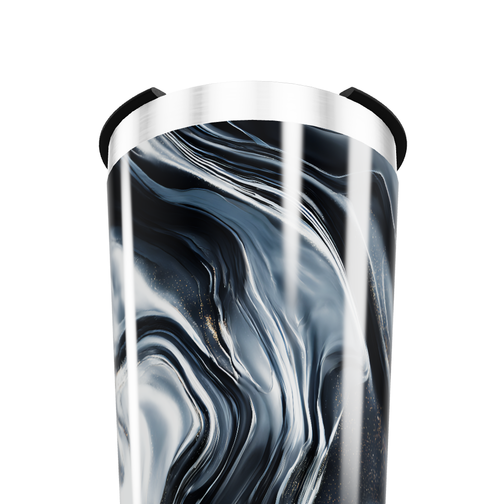 Copo Térmico - Marmorizado Preto e Branco