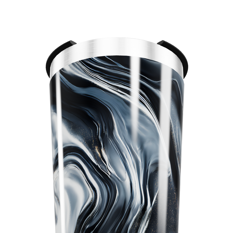 Copo Térmico - Marmorizado Preto e Branco