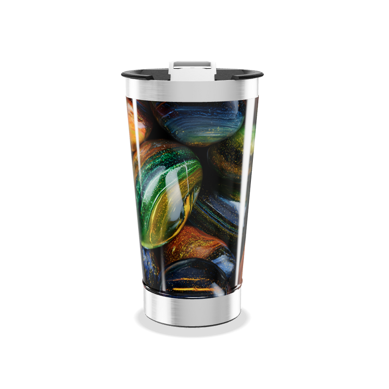 Copo Térmico - Estampa Pedras Coloridas