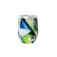 Copo Térmico Slim - Abstrato azul e verde aço inox