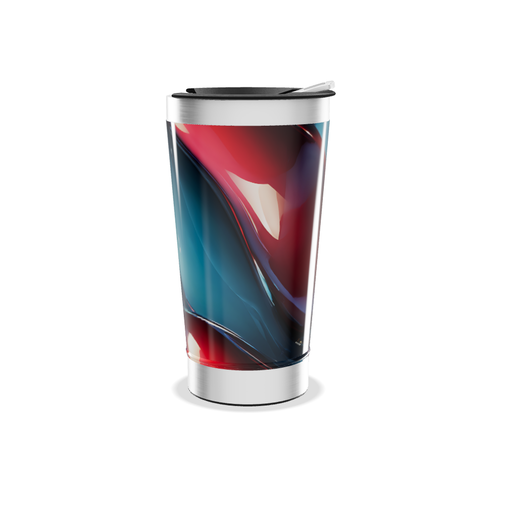 Copo Térmico - Design Abstrato Multicolorido