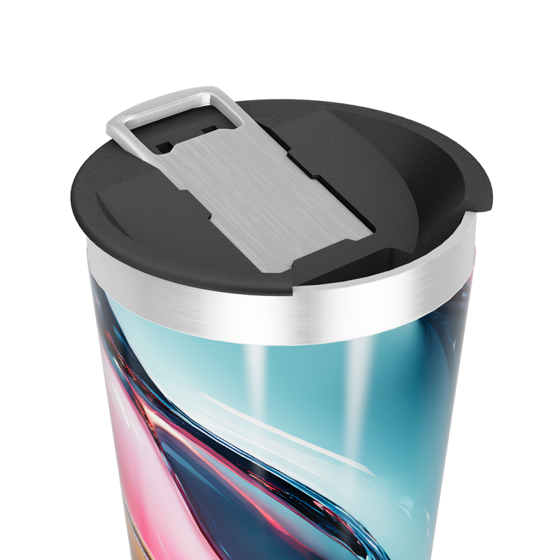 Copo Térmico - Design Abstrato Multicolorido