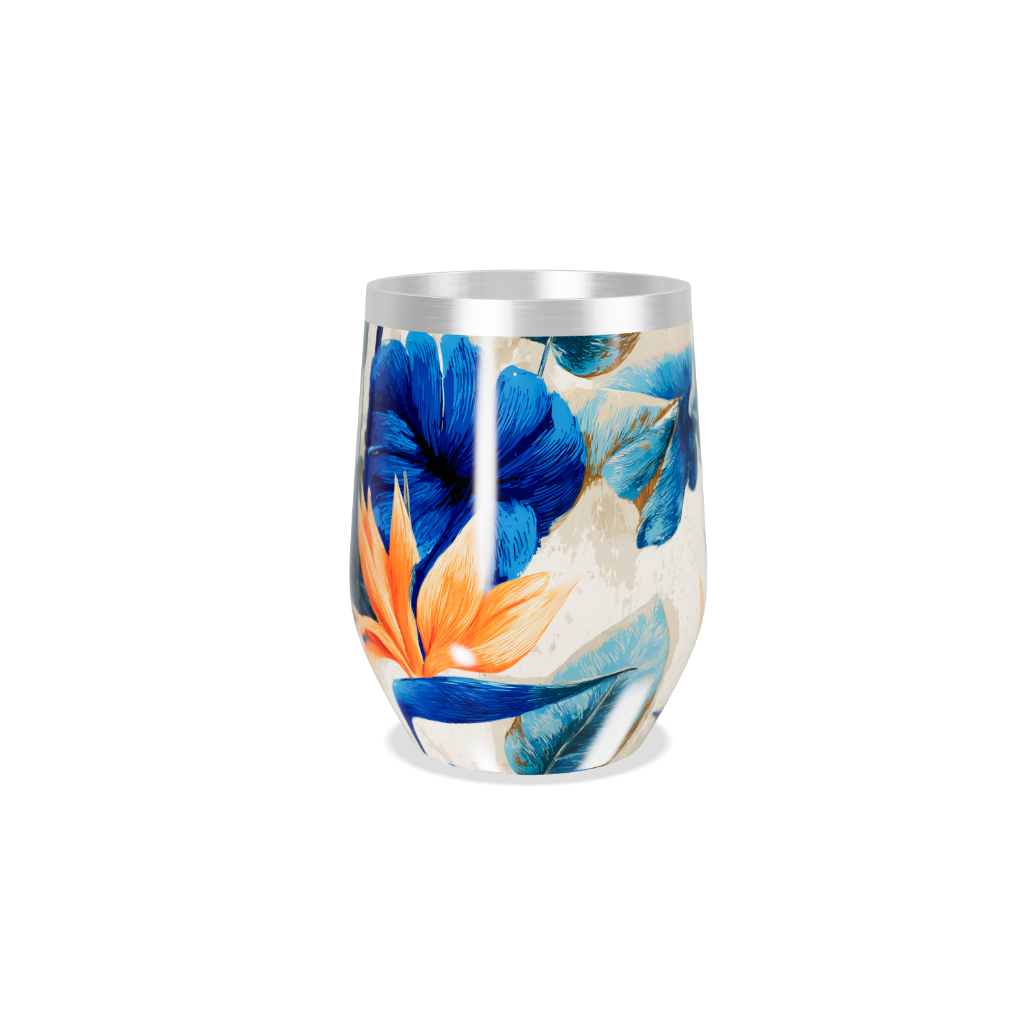 Copo Térmico Slim - Floral Aço Inox