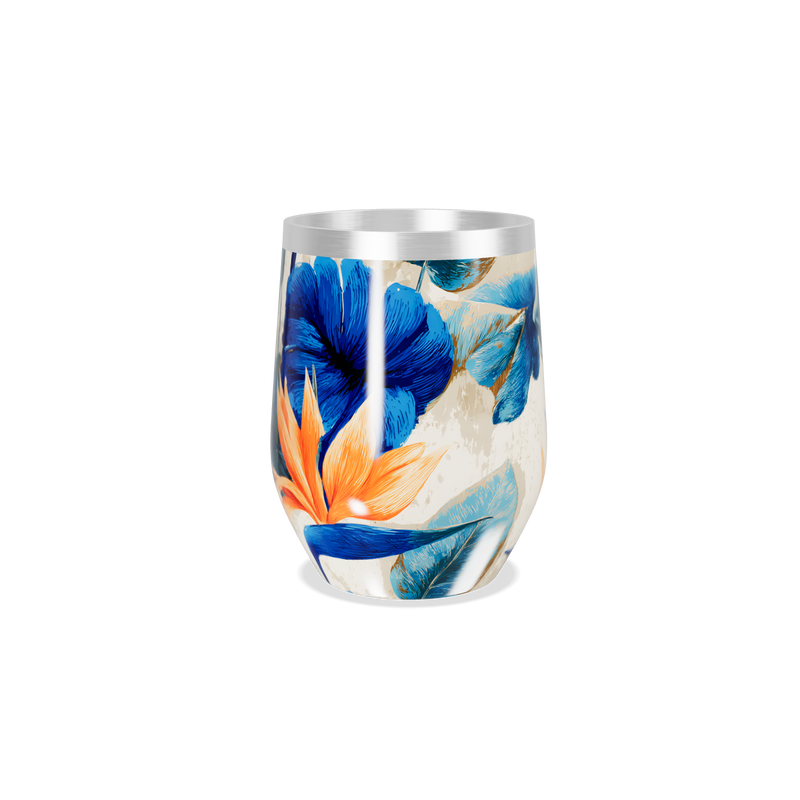 Copo Térmico Slim - Floral Aço Inox