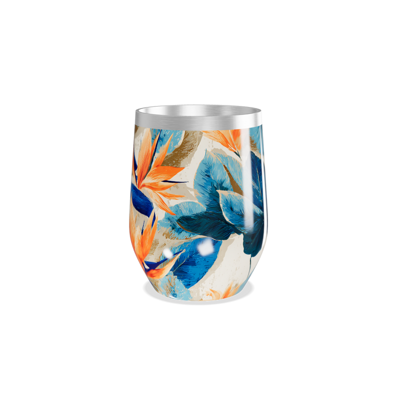 Copo Térmico Slim - Floral Aço Inox