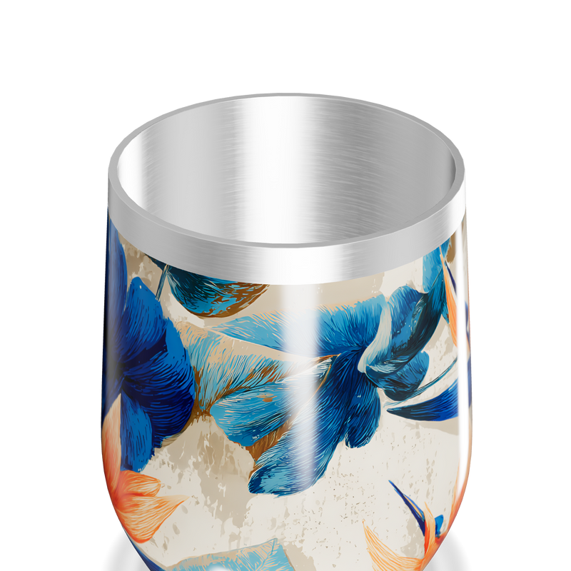 Copo Térmico Slim - Floral Aço Inox