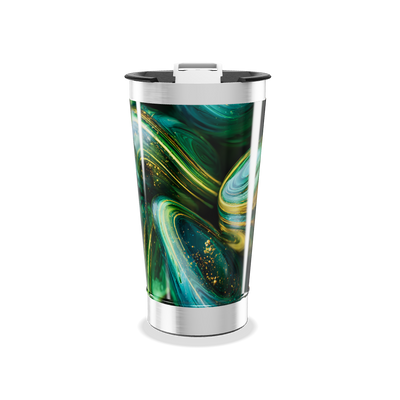Copo Térmico - Estampa Espacial Verde