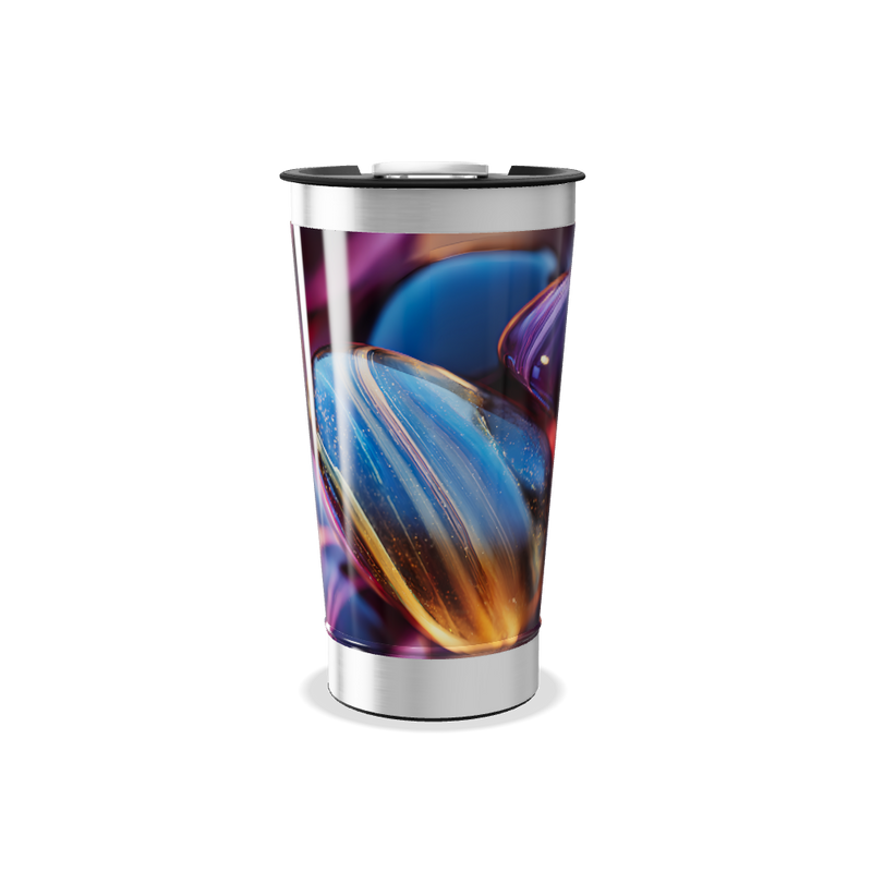 Copo Térmico - Estampa Abstrata Colorida