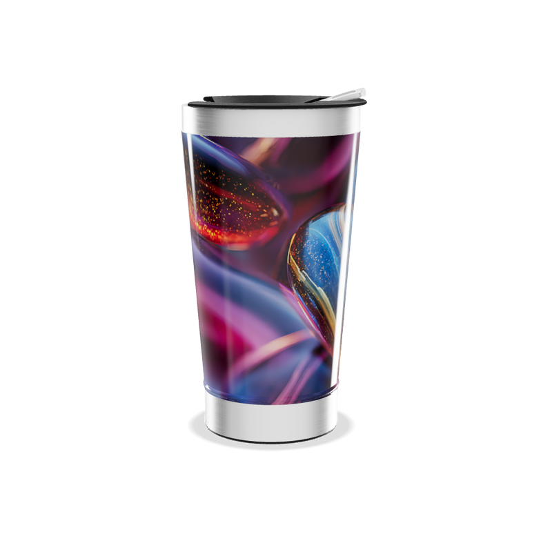 Copo Térmico - Estampa Abstrata Colorida