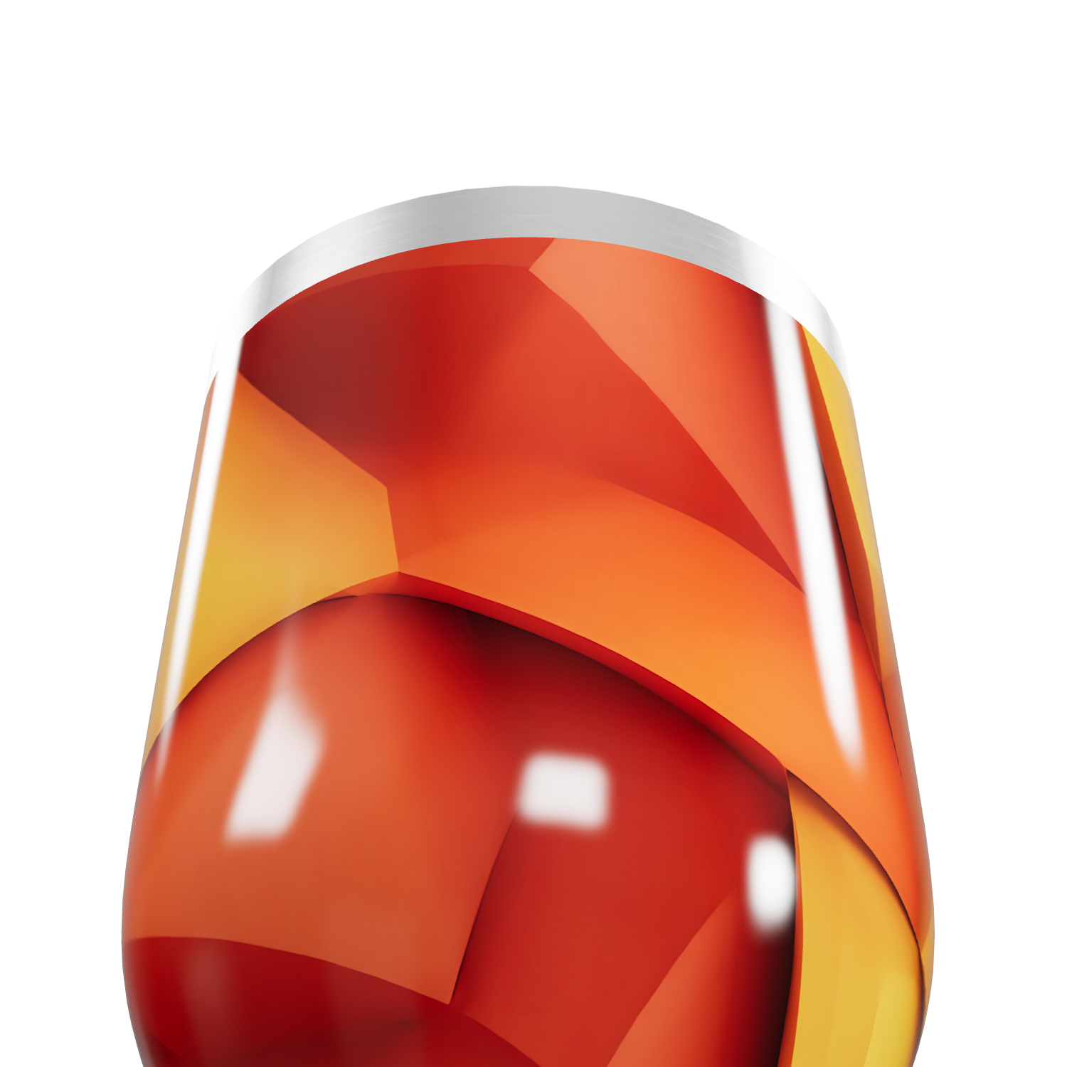 Copo Térmico Slim - Geométrico Laranja Inox