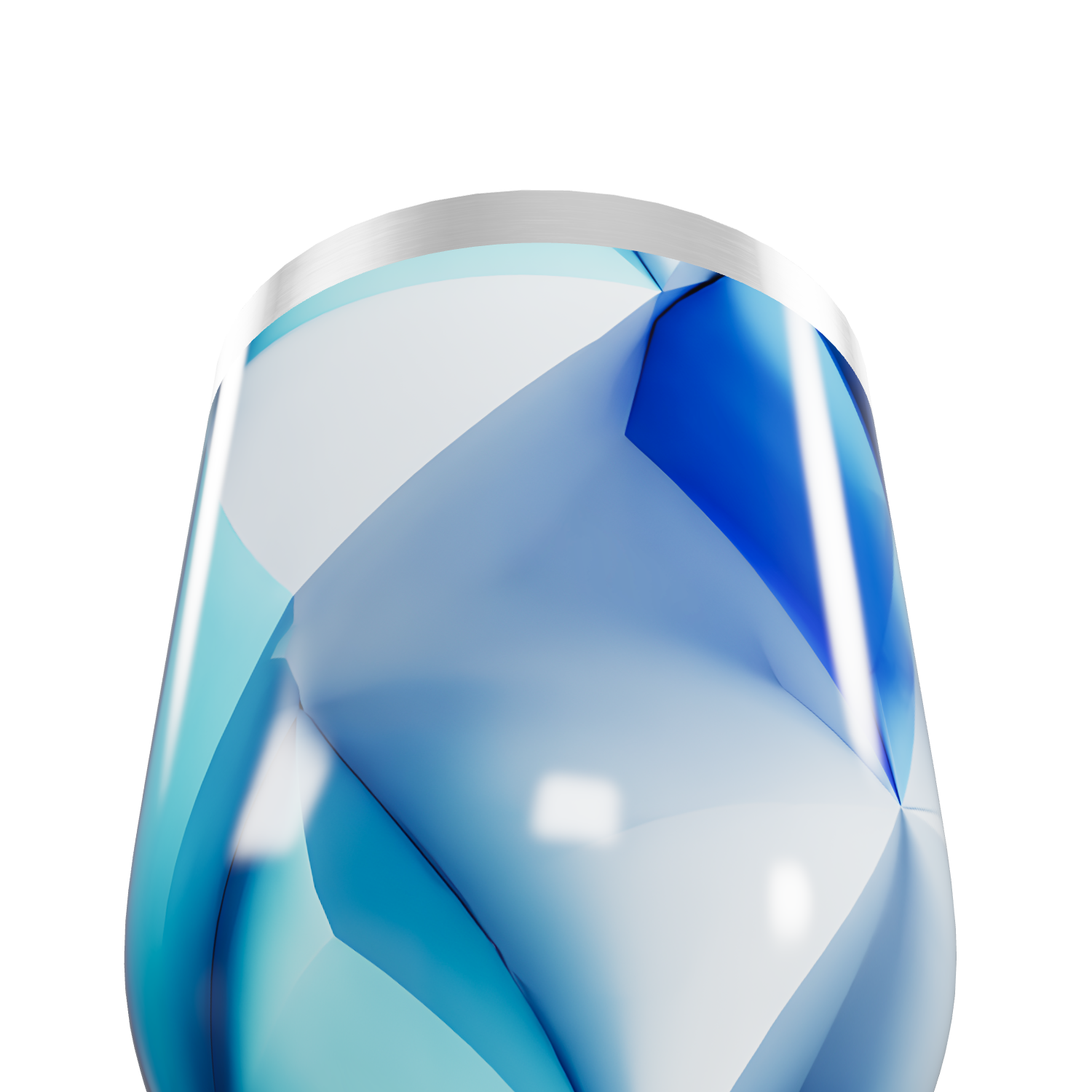 Copo Térmico Slim - Cristal Azul