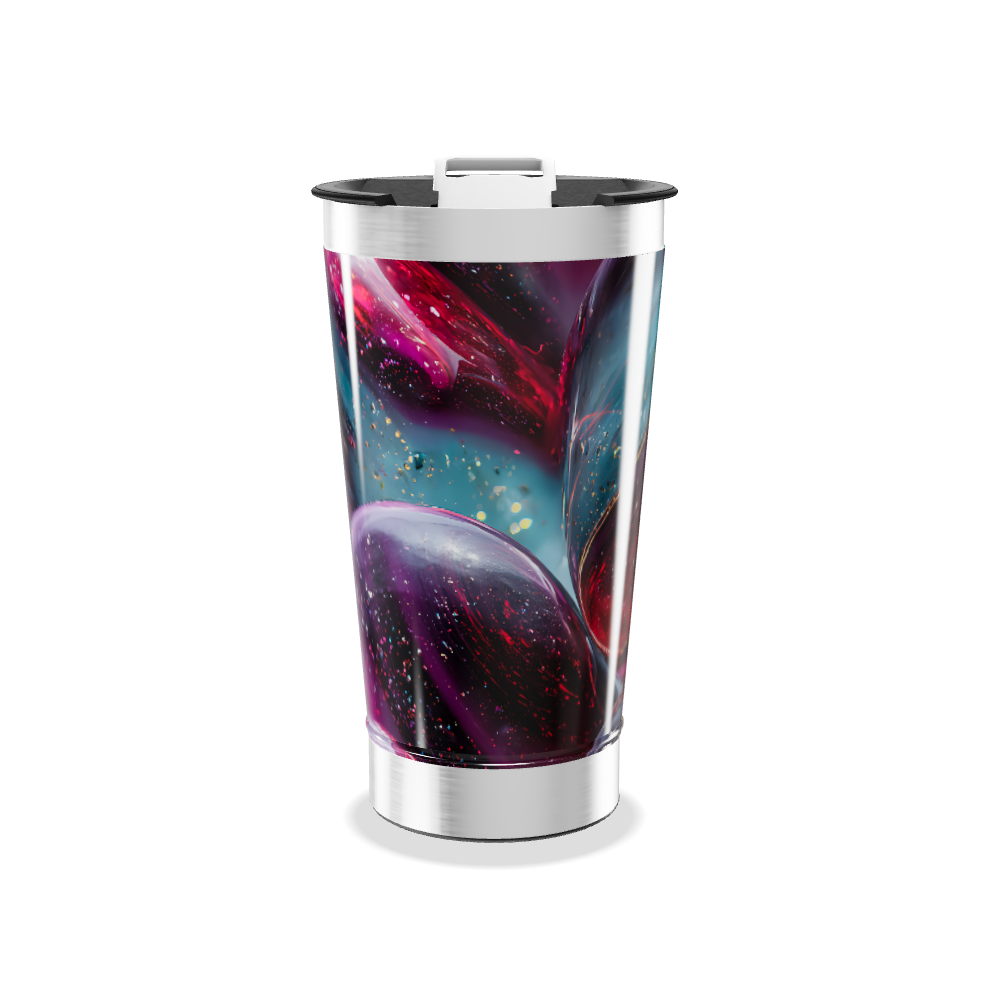 Copo Térmico - Arte Espacial aço inoxidável