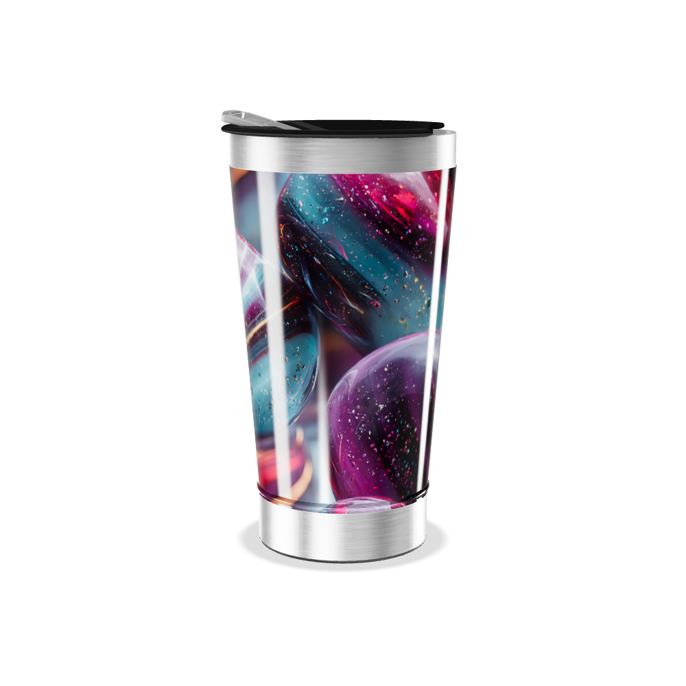 Copo Térmico - Arte Espacial aço inoxidável