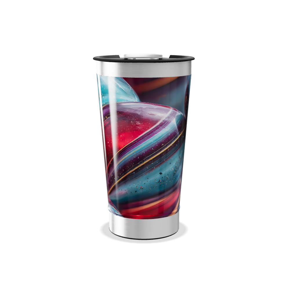 Copo Térmico - Arte Espacial aço inoxidável