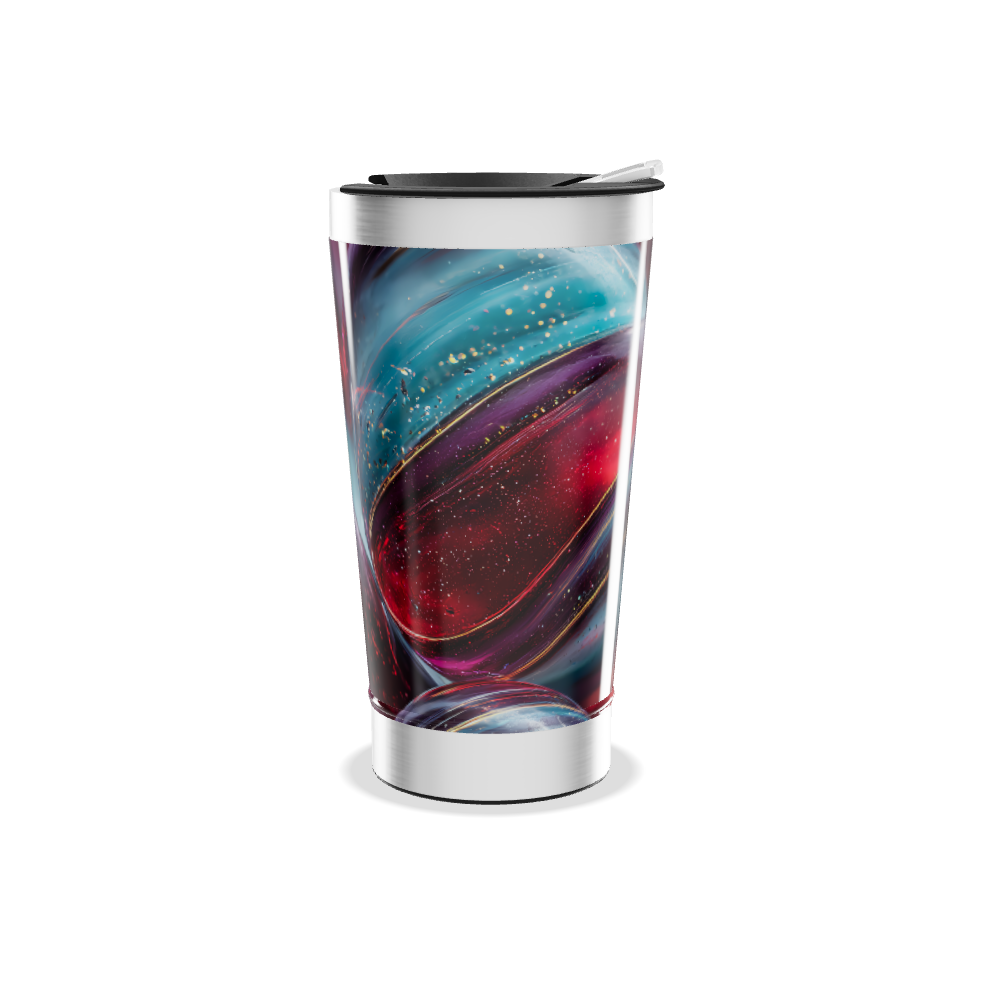 Copo Térmico - Arte Espacial aço inoxidável