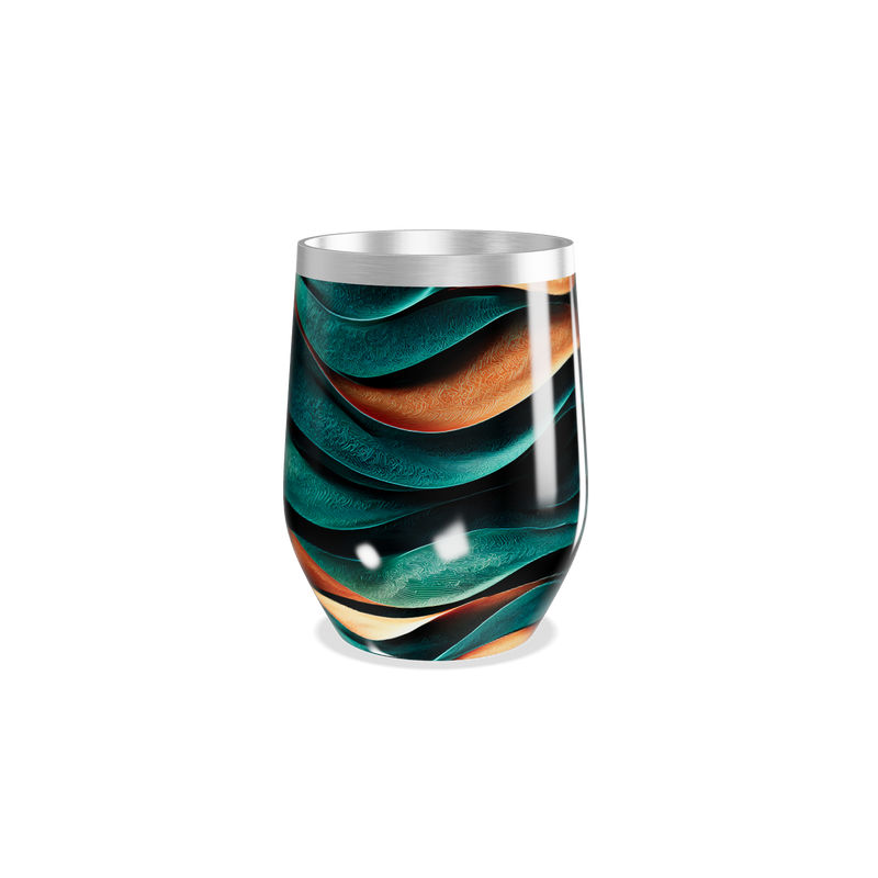 Copo Térmico Slim - Ondas Coloridas