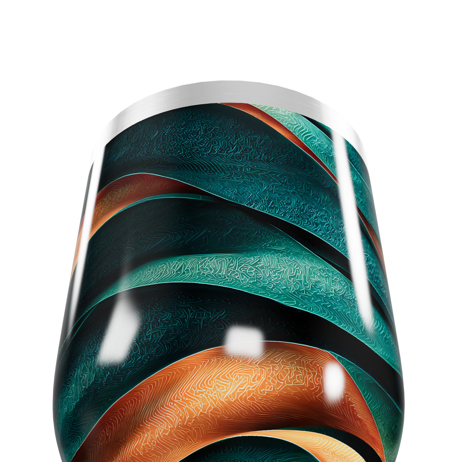 Copo Térmico Slim - Ondas Coloridas