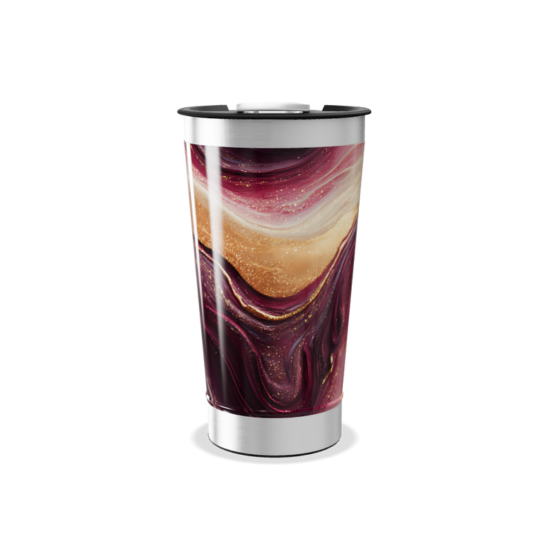 Copo Térmico - Estampa Abstrata Colorida