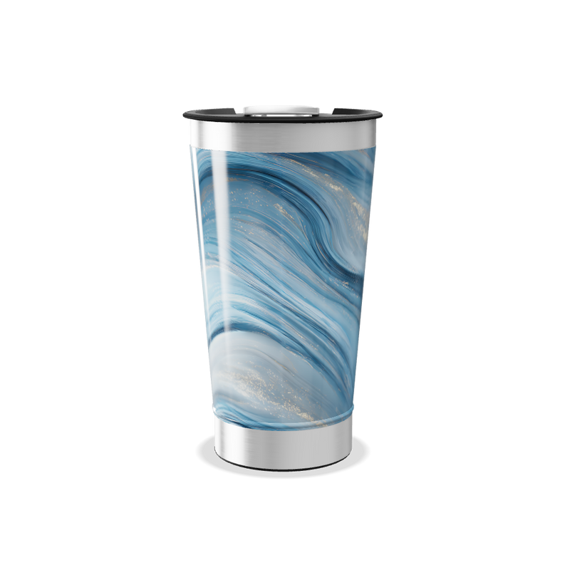Copo Térmico - Azul Marmorizado Inox