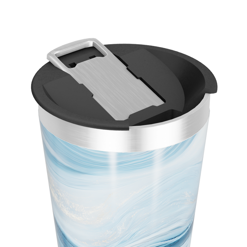 Copo Térmico - Azul Marmorizado Inox