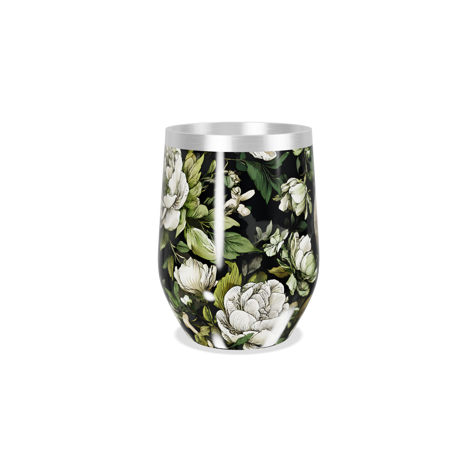 Copo Térmico Slim - Caveira Floral Aço Inox