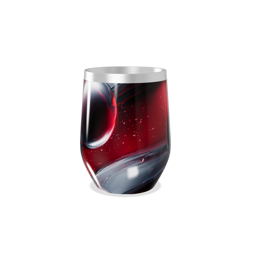 Copo Térmico Slim - Vermelho e Preto Abstrato