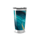 Copo Térmico - Azul com Estampa Abstrata