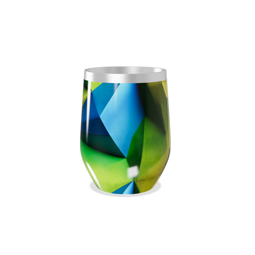 Copo Térmico Slim - Estampa Geométrica Colorida