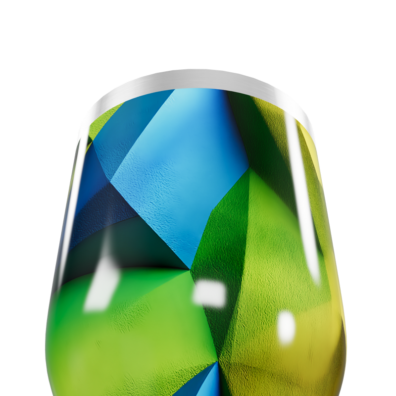 Copo Térmico Slim - Estampa Geométrica Colorida