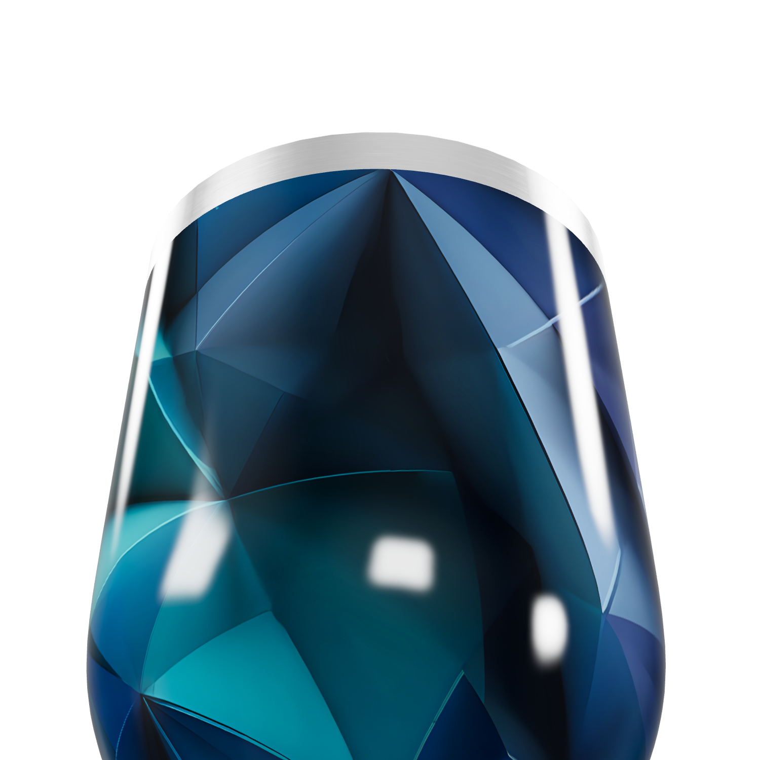 Copo Térmico Slim - Azul Geométrico Inox