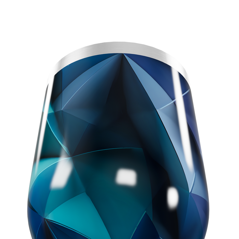 Copo Térmico Slim - Azul Geométrico Inox